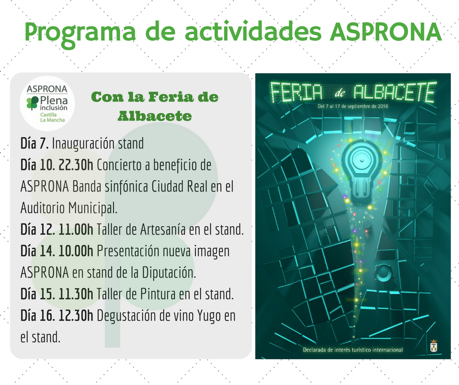 Programación stand de ASPRONA